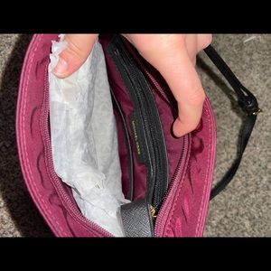 Maroon michael kors Cross body.